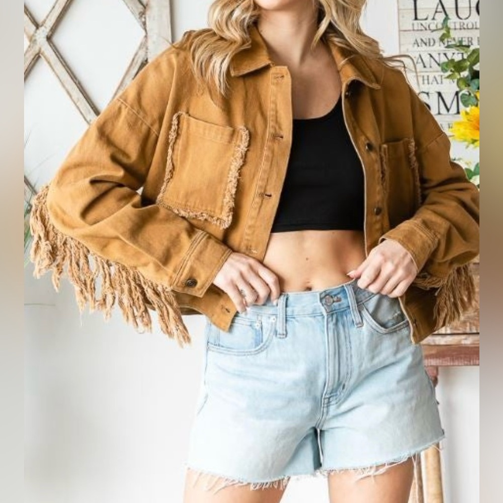 Distressed Denim Jacket